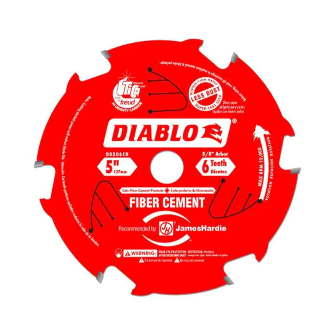 5 in. x 6-Teeth HARDIEBlade Circular Saw Blade – Fiber Cement – GO ...